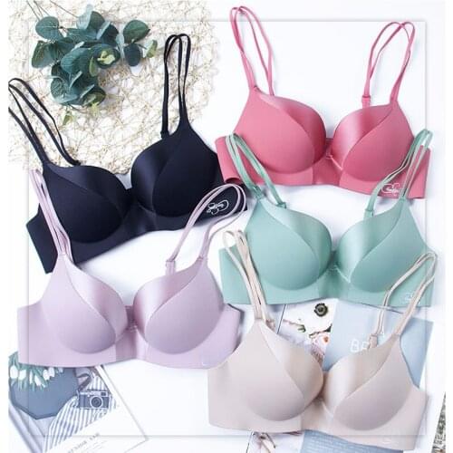Sexy Deep U Bras For Women Push Up Lingerie Seamless Wireless Bralette Fashion Comfortable Brassiere Female Underwear Intimates