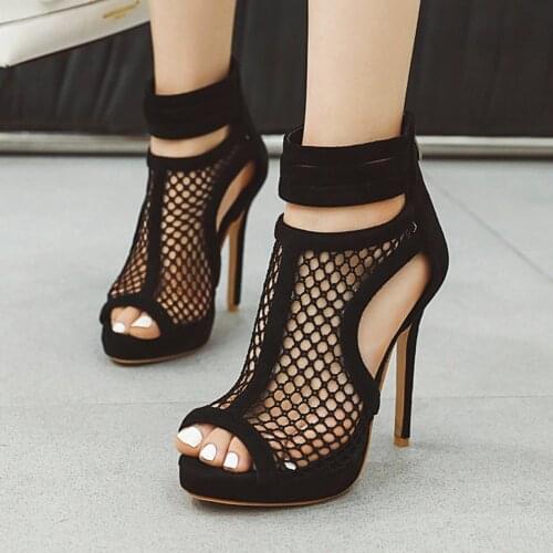 Doratasia 2020 Dropship Top Quality Ladies Thin High Heels Big Size 50 Hollow Out Sexy Women Shoes Woman Summer Boot Sandals