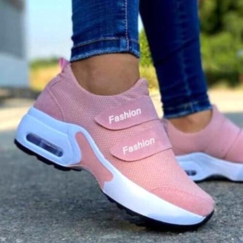 2021 Women Air Cushion Sneakers Female Vulcanized Shoes Platform Flats Ladies Shoes Casual Wedges Shoes Woman Sport Sneakers