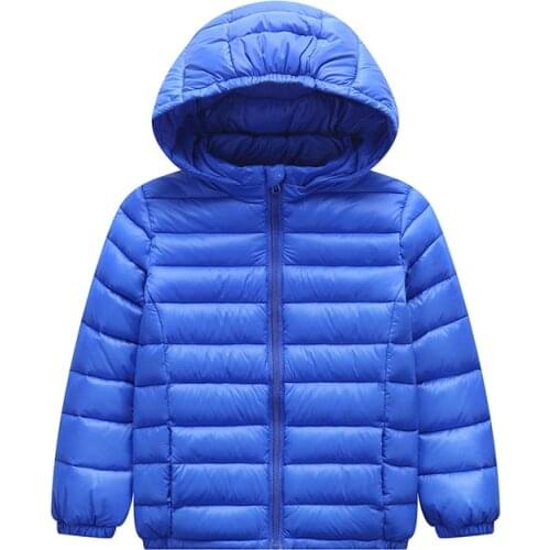 H1246 Winter White Duck DownShort Jacket For Boys And Girls New 2021 Frivolity Hooded Casual Sportswear Childrens Clothing