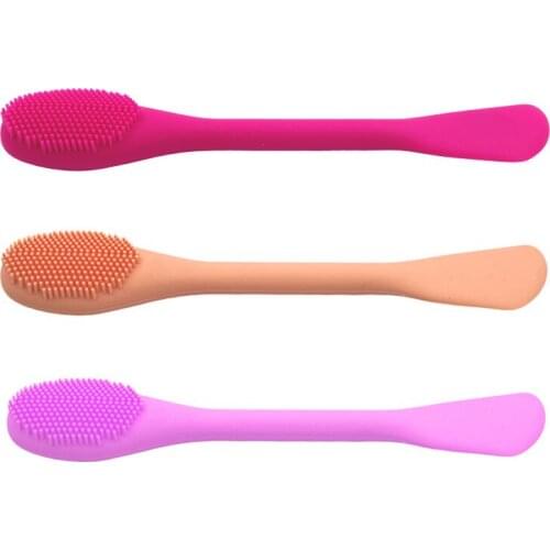 1/3pcs Silica Gel Facial Face Mask Brush Reusable Double Side Mud Mixing DIY Mask Brush Massage Clean Face Care Cosmetics