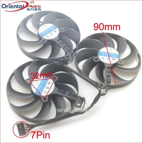 3pcs/lot CF9010U12D 12V 0.45A 90mm For ASUS RTX3090 3080 3070 3060 TUF GAMING Graphics Card Cooling Fan