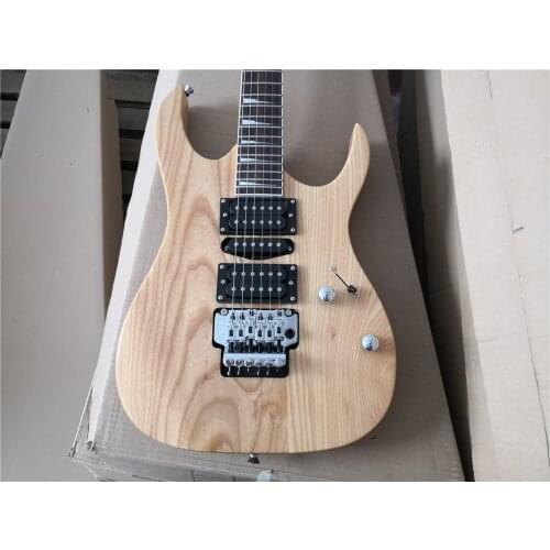 Free shipping custom in advance electric guitar,ASH wood 150 guitar,tremolo bridge,HSH pickups,chrome buttons