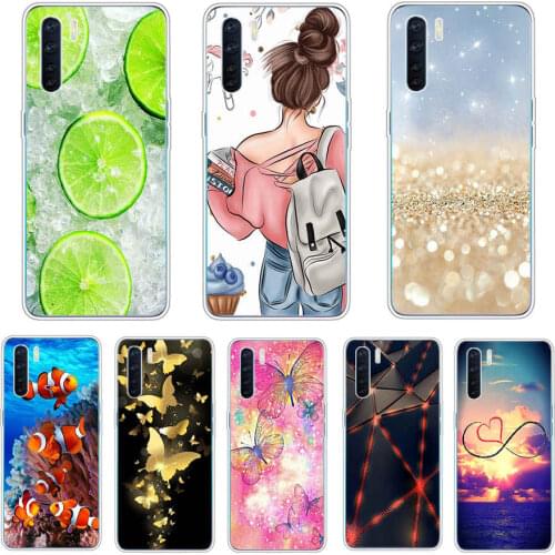 For OPPO A91 Case Phone Cover Silicone Soft TPU Back Cover for OPPO A91 OPPOA91 Case Cute Bumper for OPPO A 91 6.4 inch Coque