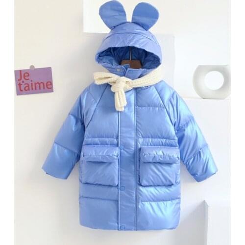 Russian Winter Kids Jackets For Boys Thick Down Coat for Children Hooded Outerwear Toddler Girl Coat Children Windproof Parkas