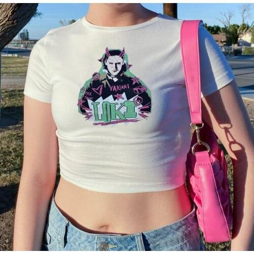 Hot New Loki Women Vacation Tops Unisex Stars Logo Crewneck T-shirt Lady Classical Super Hero Goth Clothes Gift for Movie Fans