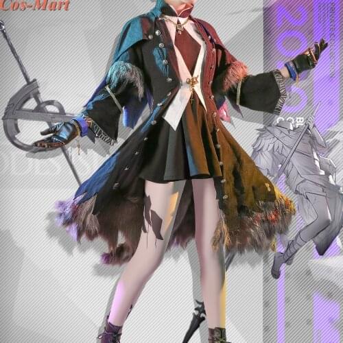 Hot Game Arknights Lappland Cosplay Costume RHODES ISLAND Fashion Combat Uniform Female Halloween Party Role Play Clothing S-L