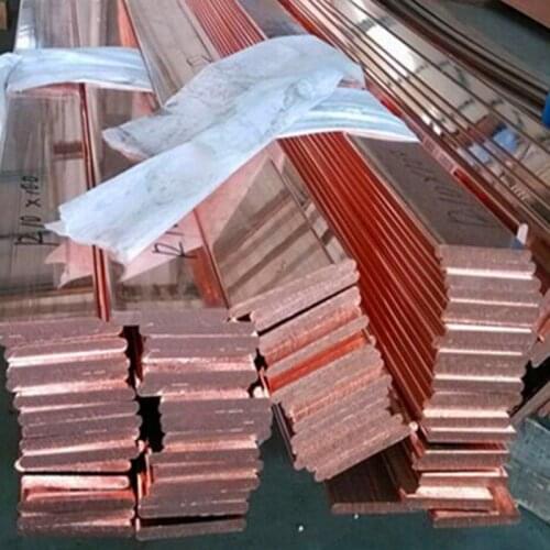 99.9% pure Cu flat Copper Bar Plate Metal Strip thickness 2mm/3mm/4mm length 100mm