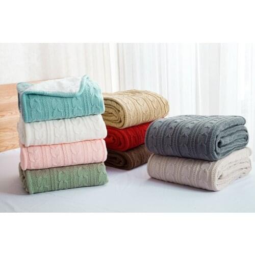 Jeefttby Cotton Throws On The Sofa