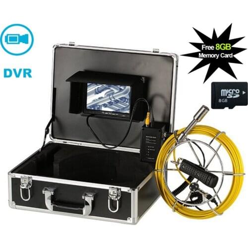20M Cable Sewer Pipe Endoscope Camera Used For Underground Pipeline Inspection Support Video Recording 23MM Lens IP68 Waterproof