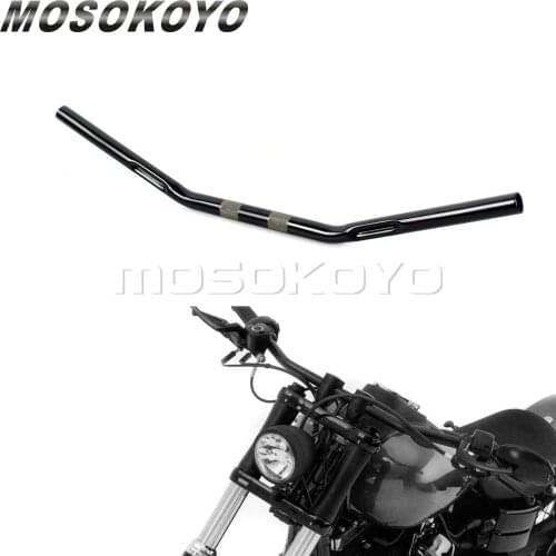 Cafe Racer 1" 25mm Zero Drag Bar Handlebar for Harley Sportster XL1200 XL883 Iron 883 Seventy Two Forty Eight Nightster Dragbar