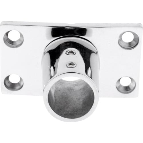 Boat Hand Rail Fitting 90 ° 7/8'' 1'' Rectangular Base Marine Stainless Steel