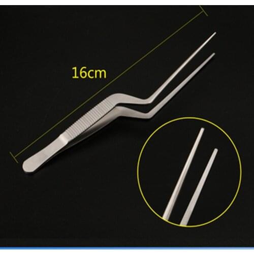 Medical Stainless Steel Tweezers Dressing Tweezers With Round Head Teeth Padded Ball Gauze Tweezers 12.5-30cm Grab-like Tweezers