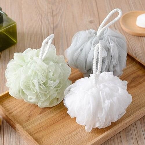 Soft Shower Mesh Foaming Sponge Exfoliating Scrubber White Bath Bubble Ball Body Skin Cleaner Cleaning Tool Bathroom Accessories