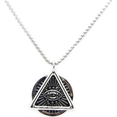 Newest Design Band Party Eye Pendant 316L Stainless Steel Jewelry God Eye Pendant