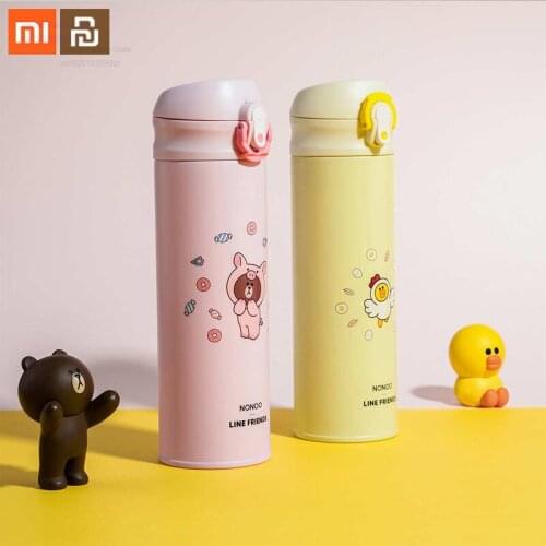 Original xiaomi youpin vitality bouncing mug 480ml cute fun mug safety lock detachable cup cover portable smart home