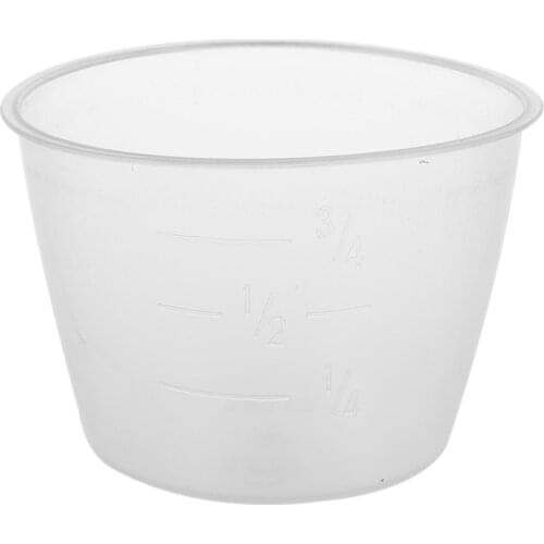Practical Plastic 120ml Electric Cooker Rice Measuring Cup 2pcs Clear White