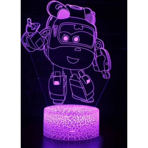 Christmas Birthday Gift Super Flying Man 3D Night Light Creative Gift Light LED Colorful Touch Small Table Lamp