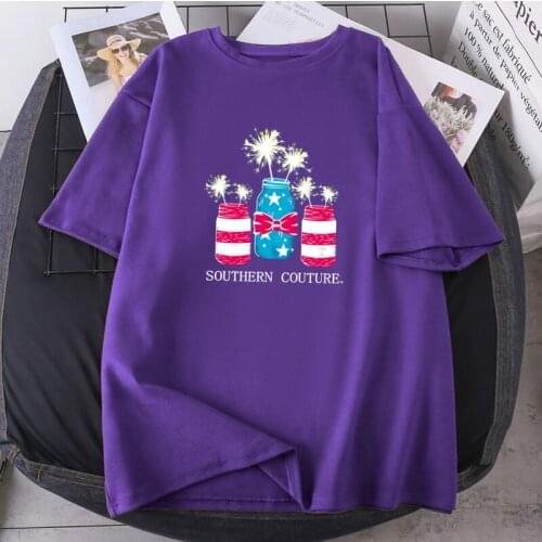 Casual Fireworks Short Sleeve Female T-shirts Print Lady Oversize Hip Hop T Shirt O-neck 2021 New Clothing Harajuku Tees Tops