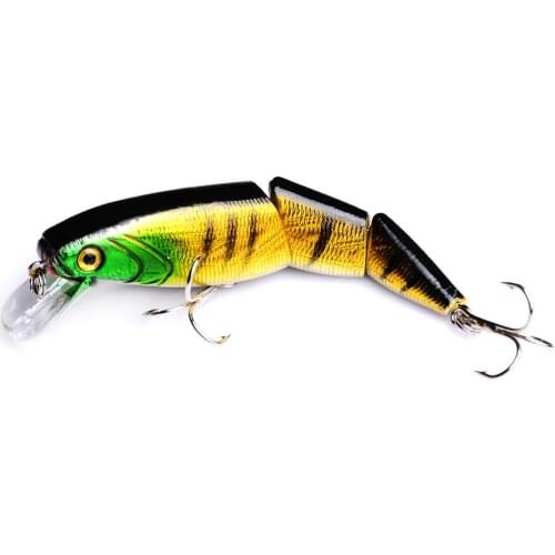 1pcs Minnow Fishing Lure 15g 10.5cm Multi Jointed Sections Crankbait Sea Bass Artificial Hard Bait Trolling Pike Carp Fishing