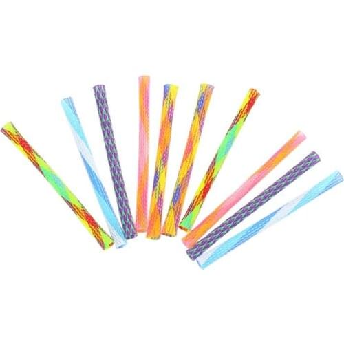 T84E 10Pcs Pet Cat Spring Interactive Toys Durable Gauge Plastic Kitten Chewing Playing Toy