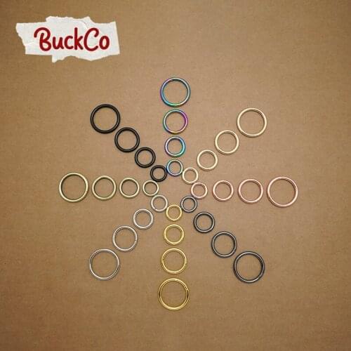 100pcs/lot Electroplated metal rings of various sizes 15mm&30mm durable accessories for handbags, webbing bags, pet collars