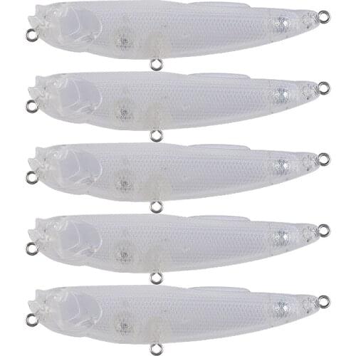 8.5cm 7g 50pcs Blank Nude Baits Crank Pencil Minnow Bait Unpainted Lure Bodies Fishing Bait