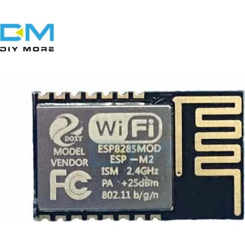ESP-M2 ESP8285 Serial Port Wireless WiFi Adapter Transmission Module DC 3.3V For ESP8266 1M Long-range Ultra-low power Antenna