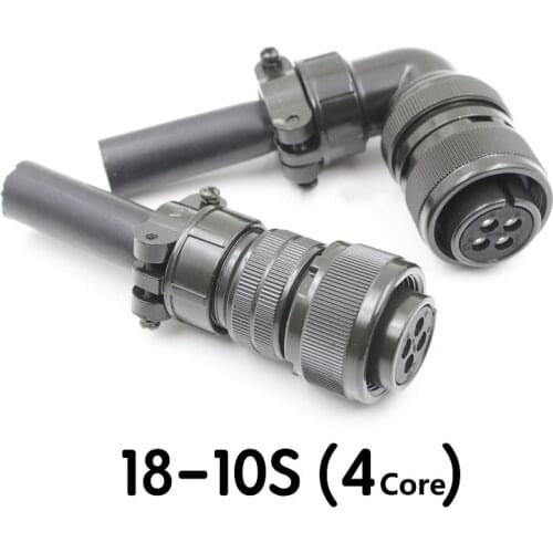 Aviation Plug 18-10S 18-10P MR-PWCNS4 MS3106B MS3108B MS3102A for Yaskawa Mitsubishi Servo Motor Panel Metal Connector