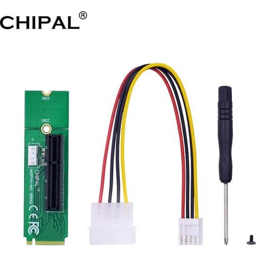 CHIPAL PCI-E 4X 1X to NGFF M.2 Transfer Card M2 Key to X4 X1 Converter NGFF M.2 to PCIE 1X to 16X for Graphics Card