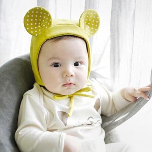 Autumn Spring children kids winter baby hat Ear Girls boys toddlers Crochet Beanie Cotton newborn photography props Cap infant