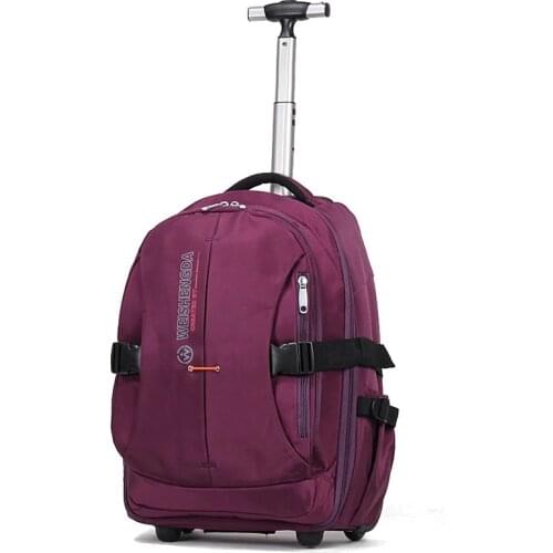 Rolling Luggage Travel Bag On Wheels Trolley Luggage Shopping Travel Suitcases for Girls Women Hand Luggage Boarding Trolley