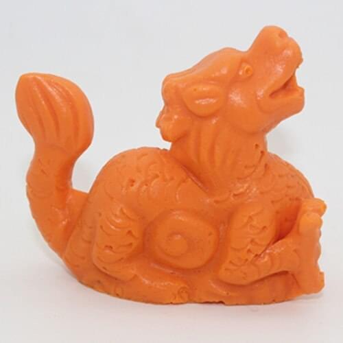 Soap mold/handmade soap mold/silicone mold/die/soap die auspicious dragon candle 6