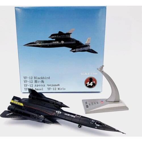 Wltk USAF SR-71 Blackbird 1971 Interceptor Aircraft 1/144 Diecast Model