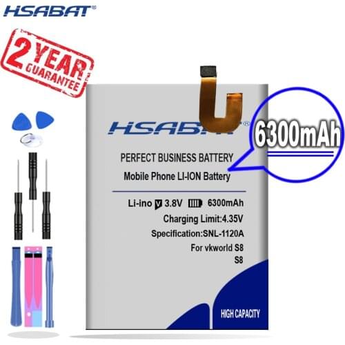 New Arrival [ HSABAT ] 6300mAh Replacement Battery for Vkworld S8 MTK6750T