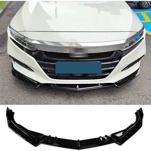 Front Bumper Splitter Lip Diffuser Spoiler Skirt Type Z Body Kit Decorative Strip Shovel For Honda Accord 2018 - 2020