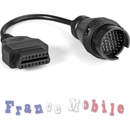 Details about Adapter Converter 38 pin to a 16pin obd2 cable elm mercedes benz suitcase- show original title dead
