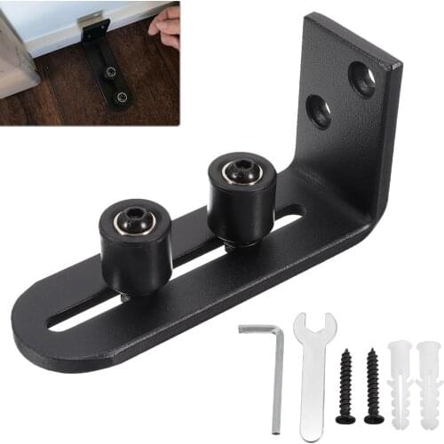 Adjustable Sliding Barn Door Bolt Door Floor Channel Guide Sliding Floor Guide Wall Screws Ball Bearing for Hardware Accessories