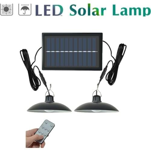 Retro Lampshade Solar Pendant Light Outdoor Indoor Hanging Solar Powered Shed Lights Waterproof Decoration Lamp For Barn Farm Ga