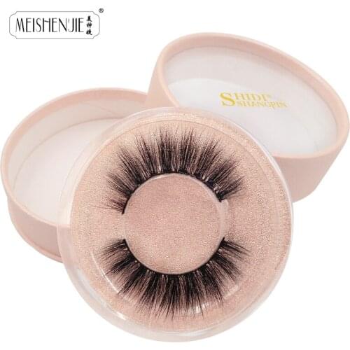 SHIDISHANGPIN 1 box 3d mink lashes hand made makeup false eyelash natural long eyelashes makeup full strip lashes faux cils #745