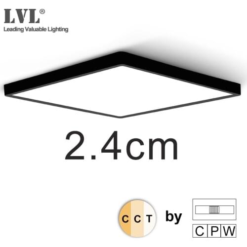 LED Square Panel Light 45W 220V 5000K 4000K 3000K 3 Colors In One Light For Living Kitchen Bedroom Bathroom Panel Lamps