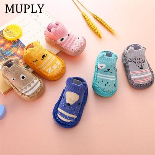 Infant Baby Warm Socks Non-Slip Toddler Girl Boy Floor Home Shoes Socks Cotton Knitting Soft Soles Baby Walking Foot Socks