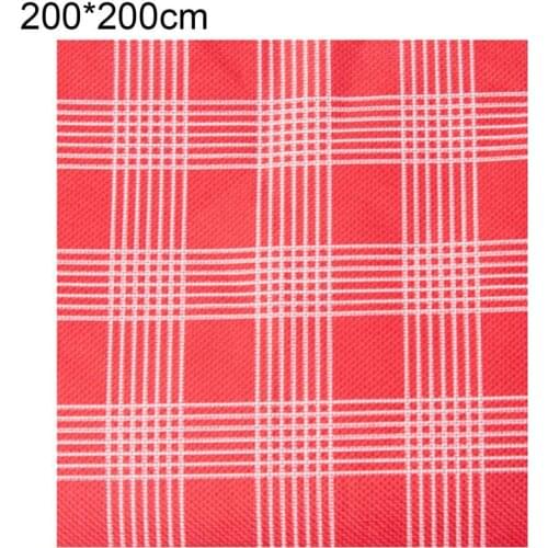 Convenient Picnic Blanket Foldable Bright-colored More Thicken Oxford Cloth Moistureproof Grid Pattern Picnic Pad for Outdoor