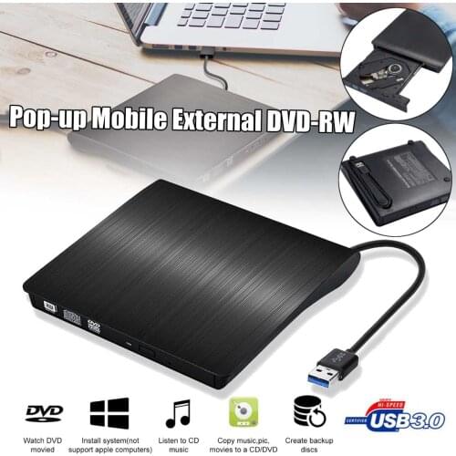 USB 3.0 Slim External DVD RW CD Writer Drive Burner Reader Player Optical Drives For PC Laptop