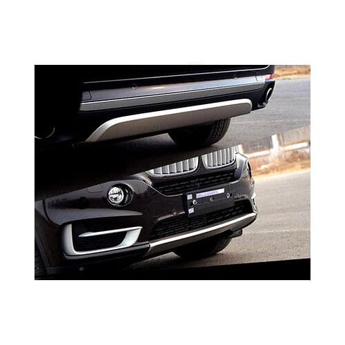Front&Rear Bumper Skid Plate Fender Shield ABS Matt for BMW X5 F15 2014 2015