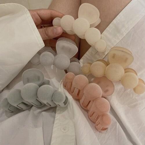 2021 Korea New Hair Grab Candy Color Acrylic Hair Claw for Women Fashion Hairpins Temperament Ponytail Holder