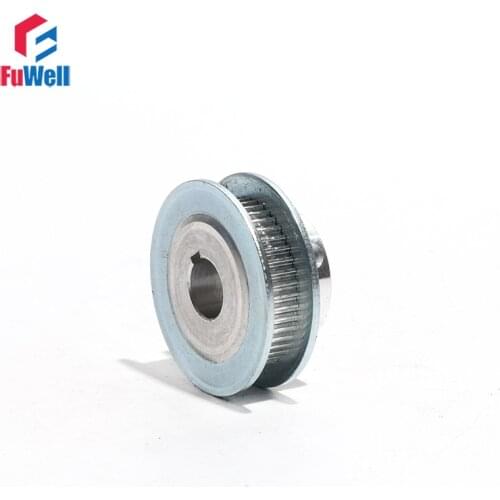 Timing Pulley S2M-42T Aluminum Alloy Toothed Belt Pulley with Keyway 8/10/12/14/15mm Bore S2M 42Teeth Synchronous Pulley