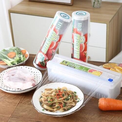 1pcs Food Wrap Cutter Dispenser Plastic Cling Wrap Dispenser Cling Film Wrap Dispenser Box Cutter For Kitchen Film Food Film