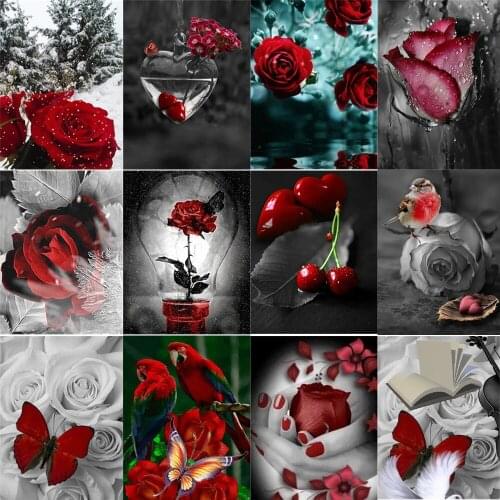 DPF diamond embroidery flower diamond painting cross stitch crafts diamond mosaic kit square/round rhinestone home decor