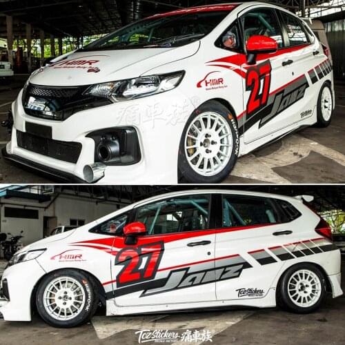 Car stickers For Honda Fit 2005-2019 Fit car decoration modified car car sticker film body appearance